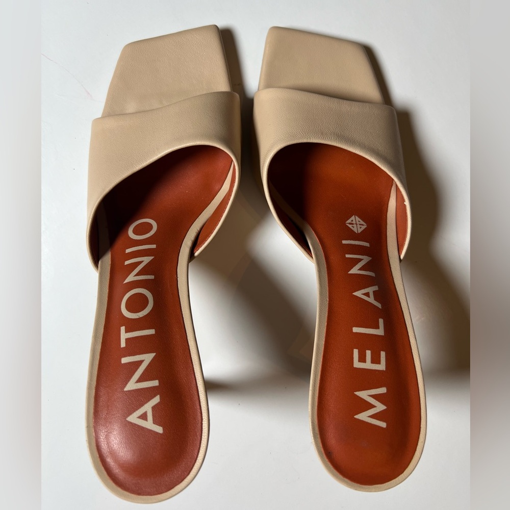 ANTONIO MELANI Women's Wax Beige Mules